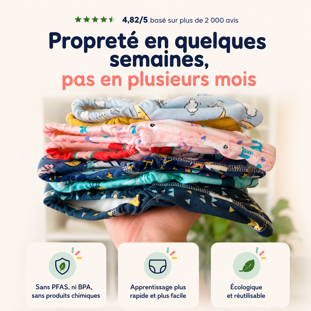 Culottes d'apprentissage - Pour accompagner ses premiers pas vers l'autonomie